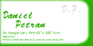 daniel petran business card